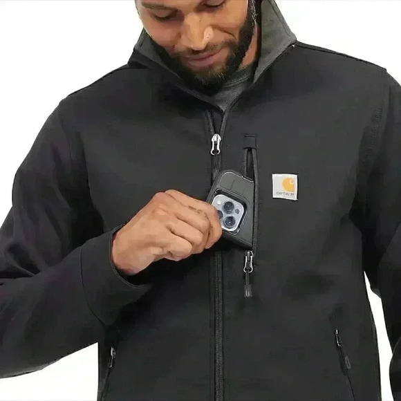 Carhartt Rain Defender Relaxed Fit Heavyweight Softshell Jacket - 1 warm rating - Picture 4 of 7